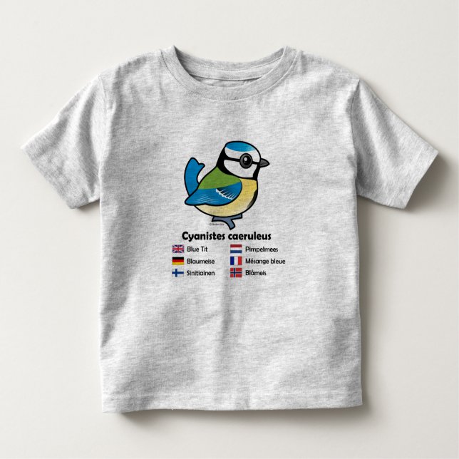 Camiseta De Bebé International del Tit azul (Anverso)