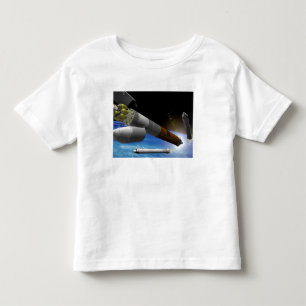 Camiseta De Bebé Interpretación del artista de un cohete de la