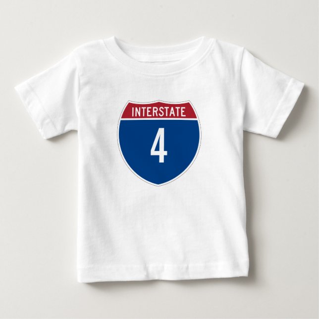 Camiseta De Bebé Interstate 4 T-Shirt (Anverso)