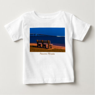 Camiseta De Bebé Invitación a un banco nocturno para sentarse a un 