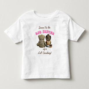 Camiseta De Bebé Invitación de embarazo de hermanas grandes pronto