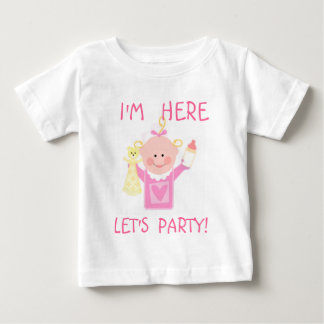 Camiseta De Bebé Invitación de niñas/camiseta de llegada