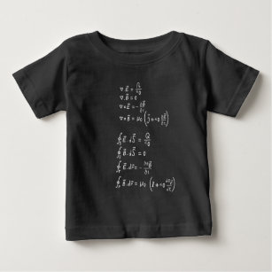 Camiseta De Bebé Invitación de Pegatina de Physics Formula Square