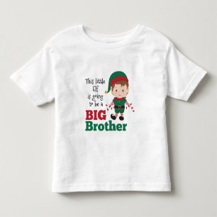 Camiseta De Bebé Invitación Elf Gran Hermano navidades