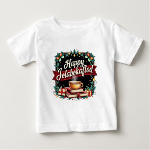 Camiseta De Bebé Invitación feliz de vacaciones de regalos de Jolab
