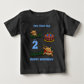 Camiseta De Bebé Invitaciones de cumpleaños safari con leopardos ul