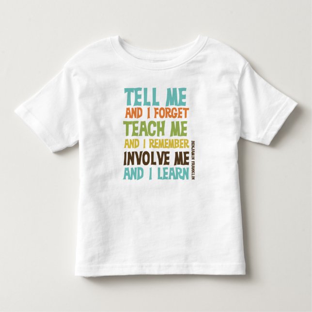 Camiseta De Bebé Involucrarme cita Inspiradora (Anverso)