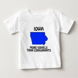 Camiseta De Bebé Iowa - Más vocales que consonantes