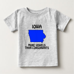 Camiseta De Bebé Iowa - Más vocales que consonantes