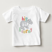 ip Hip Hooray Gray Hippo Dibujar arte animal puro