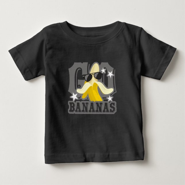 Camiseta De Bebé Ir bananas (Anverso)