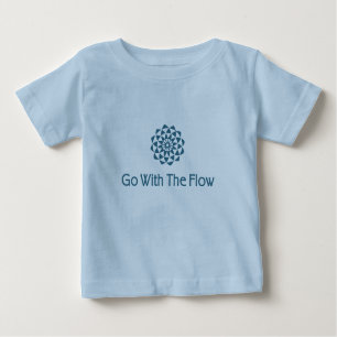 Camiseta De Bebé Ir con el flujo