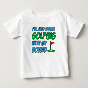 Camiseta De Bebé Ir de golf con nieto no italiano
