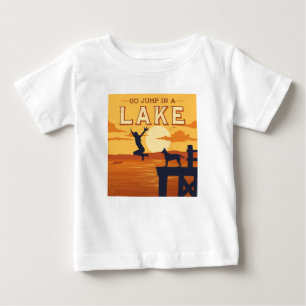Camiseta De Bebé Ir Saltar A Un Lago