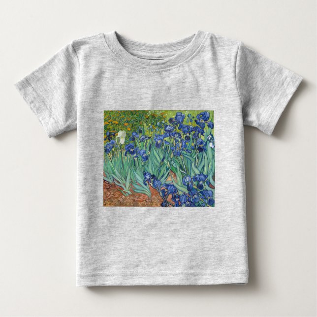 Camiseta De Bebé Iris de Van Gogh (Anverso)