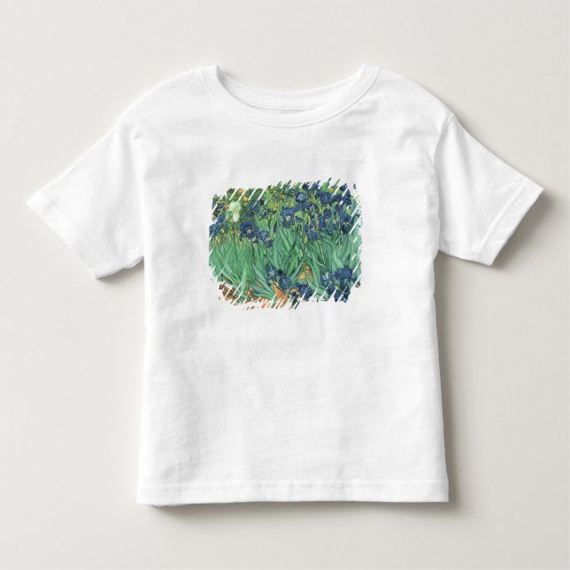 Camiseta De Bebé Iris de Vincent van Gogh el |, 1889 (Anverso)