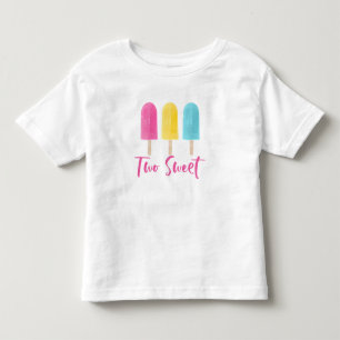 Camiseta De Bebé Iris Pop Dos Dulces Veranos Segundo Cumpleaños