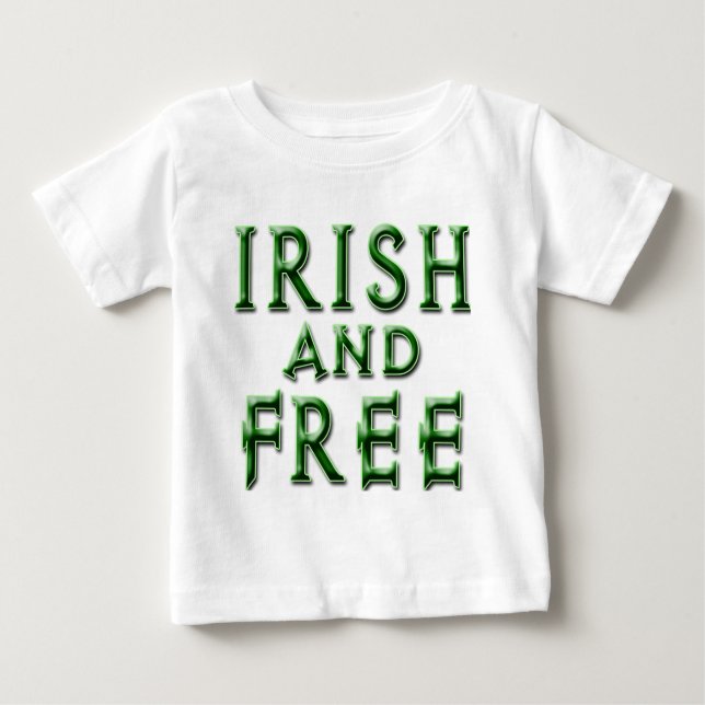 Camiseta De Bebé IRISH y GRATIS para el Día de San Patricio (Anverso)