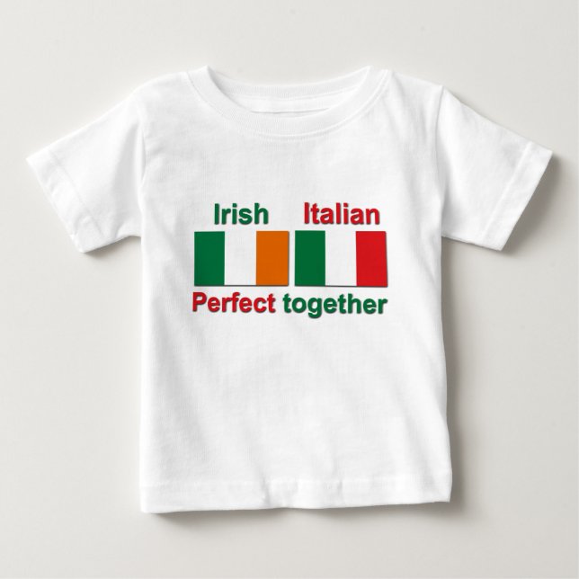 Camiseta De Bebé ¡Irlandés italiano - perfeccione junto! (Anverso)