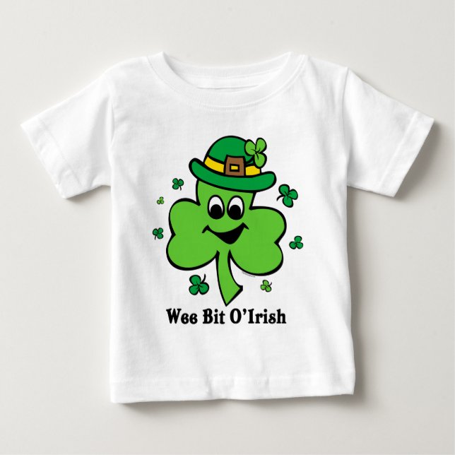 Camiseta De Bebé Irlandés pequenito de O del pedazo (Anverso)