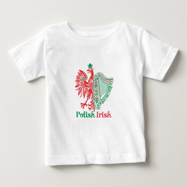 Camiseta De Bebé Irlandés polaco (Anverso)