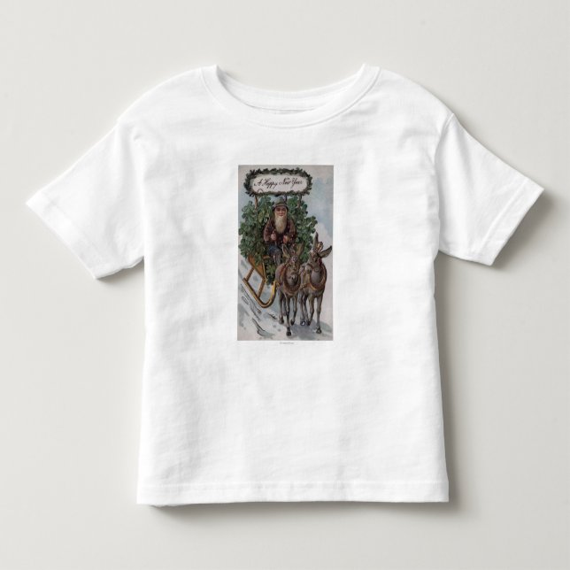 Camiseta De Bebé Irlandés que conduce el trineo de tréboles (Anverso)
