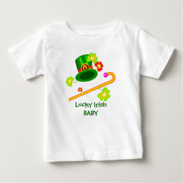 Camiseta de bebé irlandesa afortunada