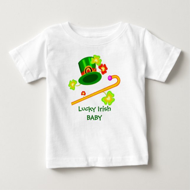Camiseta de bebé irlandesa afortunada (Anverso)