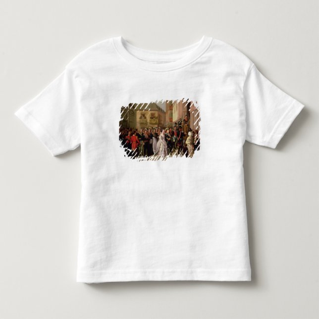 Camiseta De Bebé Isabel II de España y su marido (Anverso)