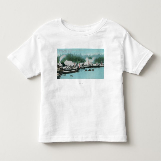 Camiseta De Bebé Isla de Japonski - naturales de Potlatchers y de (Anverso)