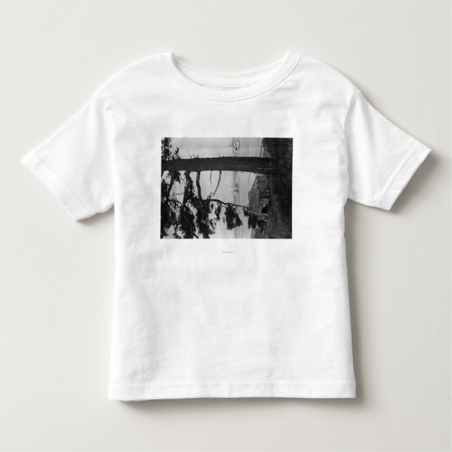 Camiseta De Bebé Isla de López, WA - barcos de pesca en bahía (Anverso)