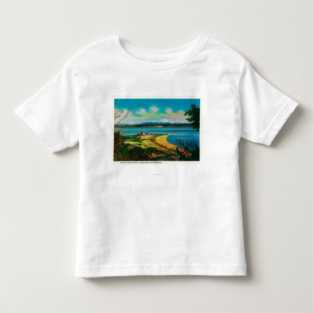 Camiseta De Bebé Isla de Whidby y panadero del Mt. del puerto (Anverso)