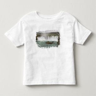 Camiseta De Bebé Islandia. Vista de las cataratas de Godafoss en el