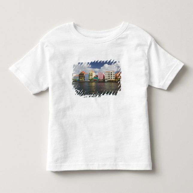 Camiseta De Bebé Islas ABC, CURACAO, Willemstad: frente marítimo (Anverso)