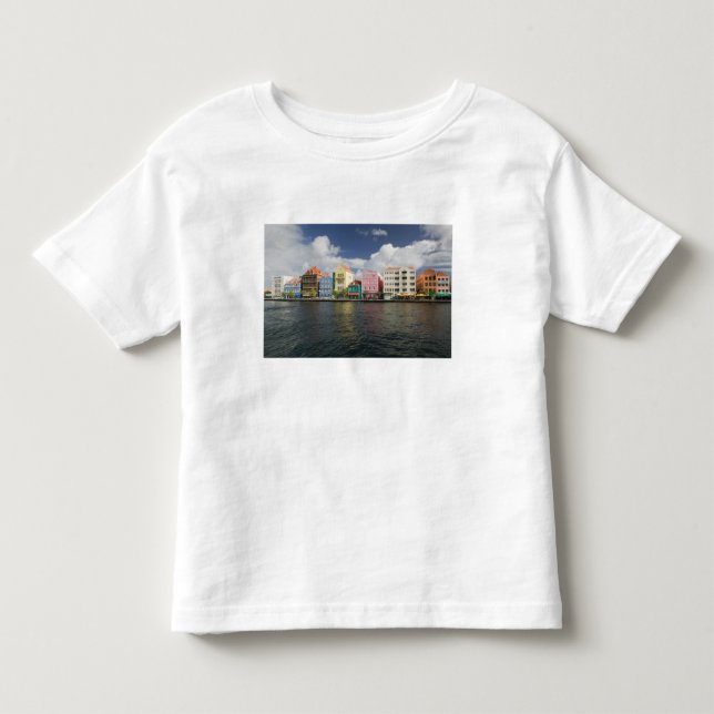 Camiseta De Bebé Islas ABC, CURACAO, Willemstad: frente marítimo (Anverso)