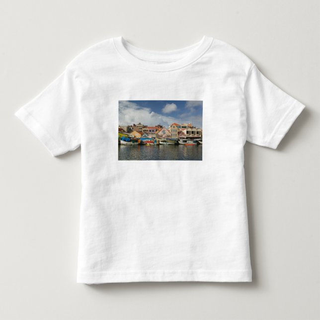 Camiseta De Bebé Islas ABC, CURACAO, Willemstad: Punda, (Anverso)