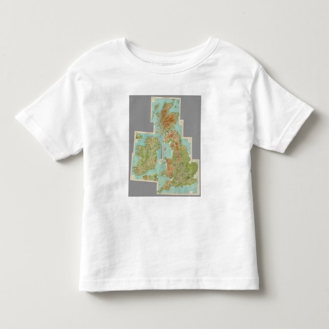 Camiseta De Bebé Islas británicas compuestas (Anverso)