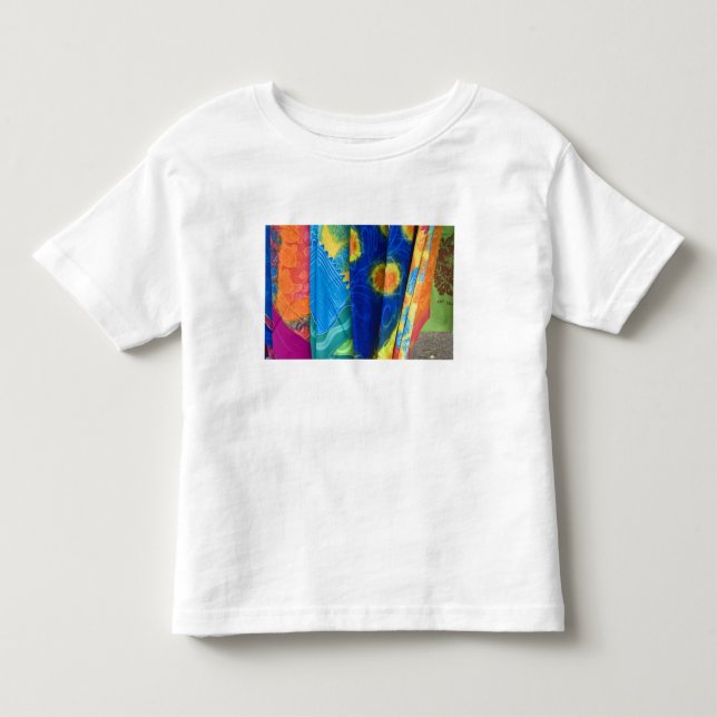 Camiseta De Bebé Islas Cook, Rarotonga. Tela de batik Punanga Nui (Anverso)