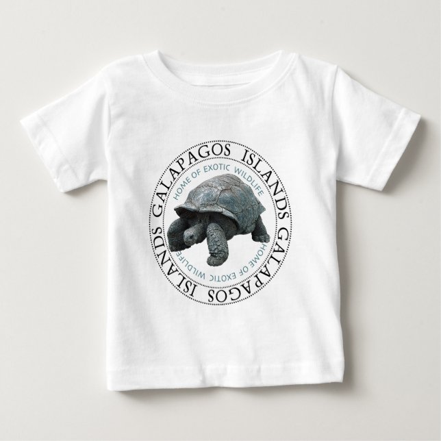 Camiseta De Bebé Islas Galápagos Tortoise (Anverso)