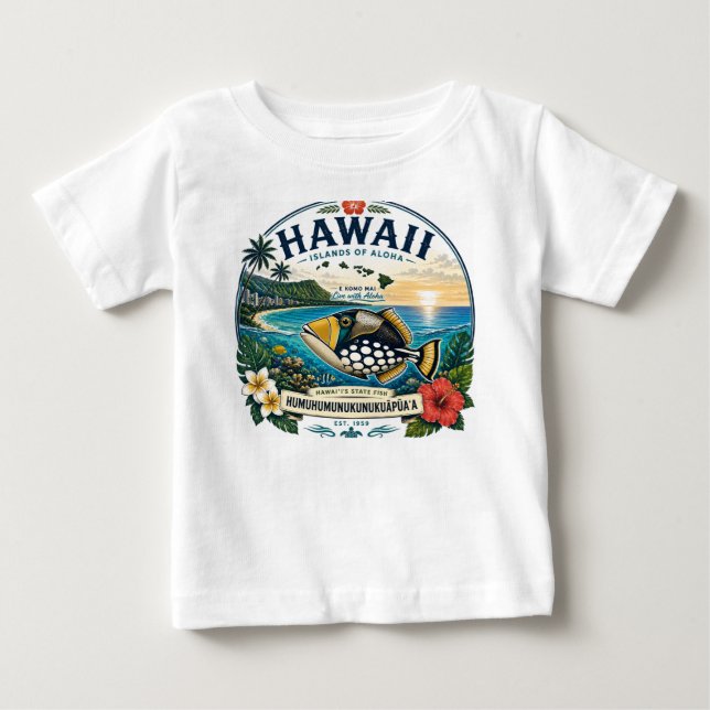Camiseta De Bebé Islas Hawaii (Anverso)