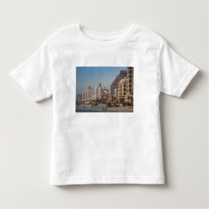 Camiseta De Bebé Israel, Tel Aviv, playa, hoteles, atardecer