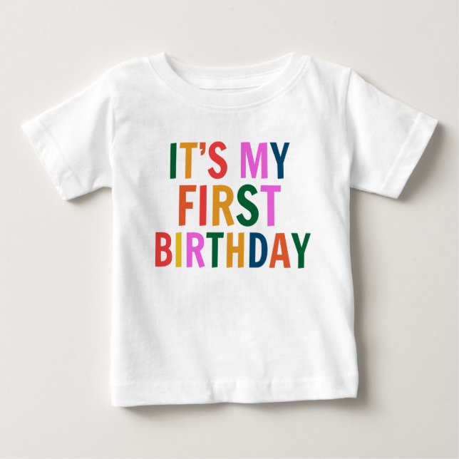 Camiseta De Bebé  It’s My 1st Birthday (Anverso)