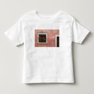 Camiseta De Bebé Italia, Asciano, cajas de ventana con primavera fr