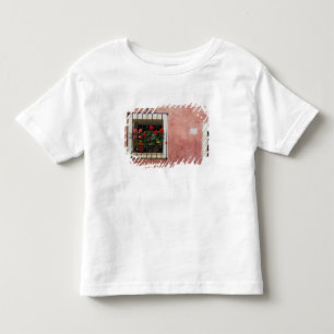 Camiseta De Bebé Italia, Asciano, cajas de ventana con primavera fr