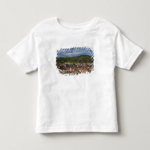 Camiseta De Bebé Italia, Cerdeña, Bosa. Vista de la ciudad desde Ca