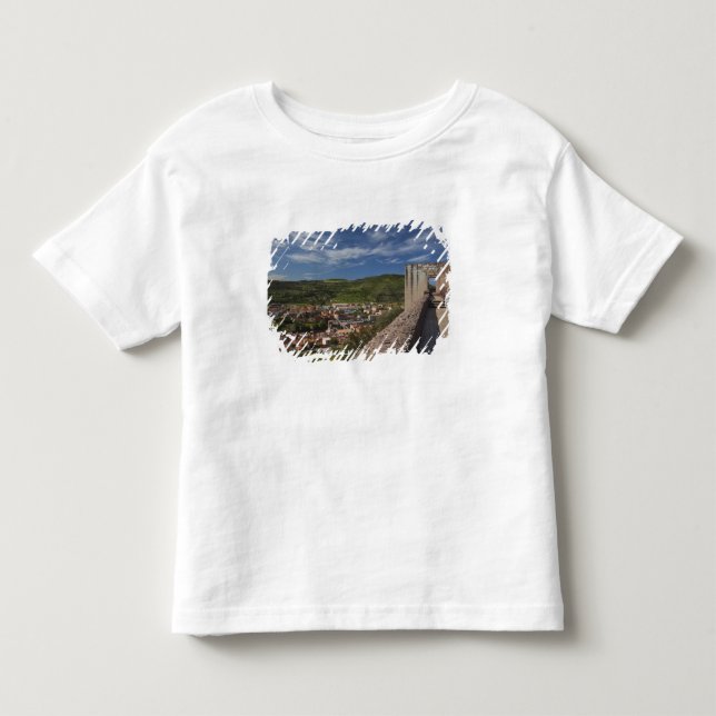 Camiseta De Bebé Italia, Cerdeña, Bosa. Vista de la ciudad desde Ca (Anverso)