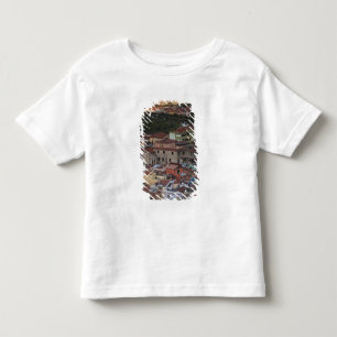 Camiseta De Bebé Italia, Cerdeña, Bosa. Vista de la ciudad desde Ca