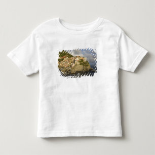 Camiseta De Bebé Italia, Cinque Terre, Manarola. Pueblo en el acant