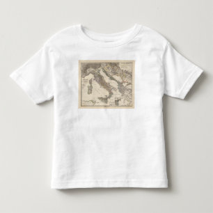 Camiseta De Bebé Italia, cisalpina de Gallia, Sicilia, Cerdeña