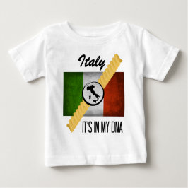 Camiseta De Bebé Italia está en mi bandera italiana Rotini de la
